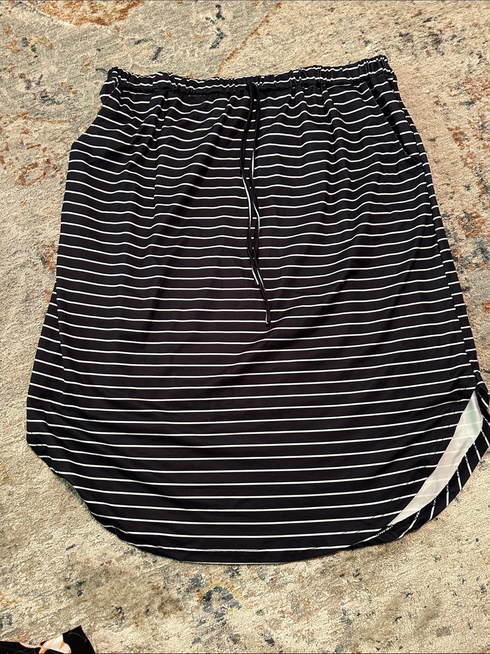 Black & White Striped Women’s Skirt